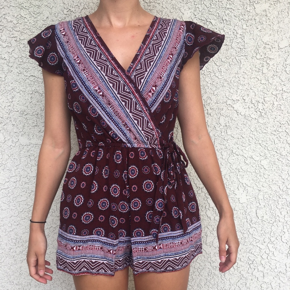 Printed Romper